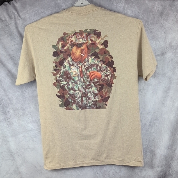 American born Other - Vintage 90s Camel With Camo Smokin Joe Tee Shirt XL